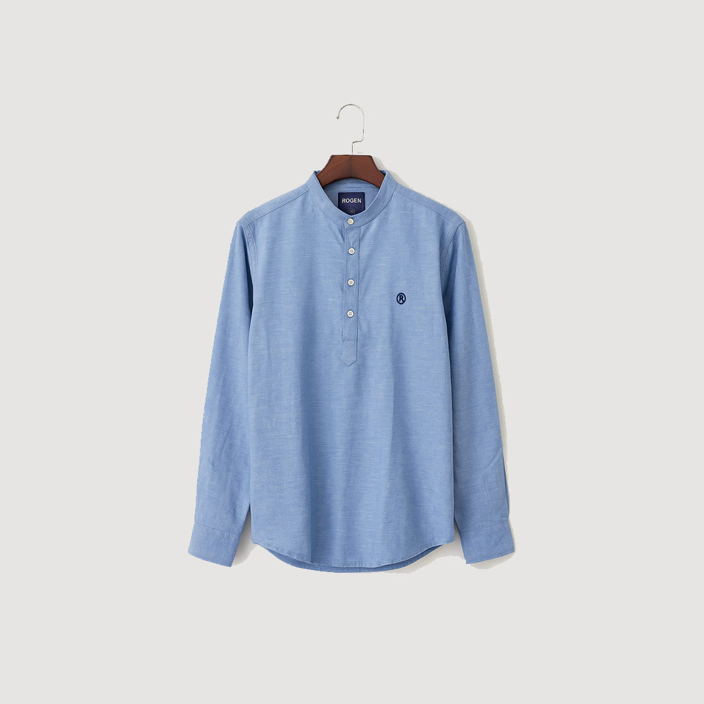 SKY BLUE KURTI STYLE - PREMIUM QUALITY CASUAL SHIRT FOR MEN