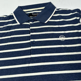 WHITE WITH GREY STRIPES POLO FOR MEN