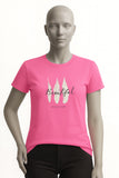 PINK BEAUTIFUL PRINT T-SHIRT FOR WOMEN