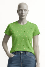 LIGHT GREEN AVACADO PRINT T-SHIRT FOR WOMEN