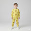 Yellow Smile Print Terry Fabric Suit For Winters