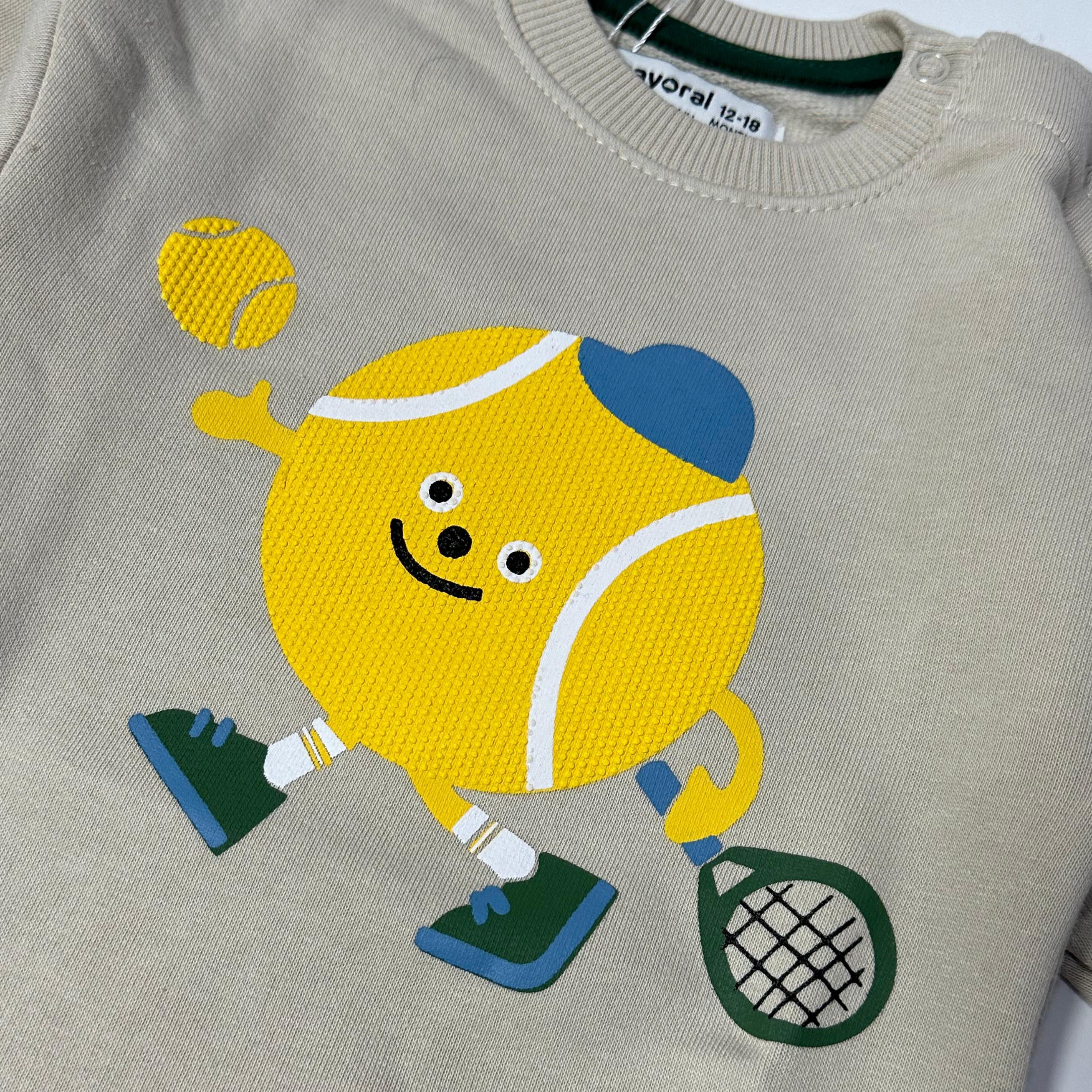 Beige Ball Terry Fabric Sweatshirt Secondary image