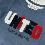 BLUE UNITED EMBROIDERED FLEECE FABRIC SWEATSHIRT