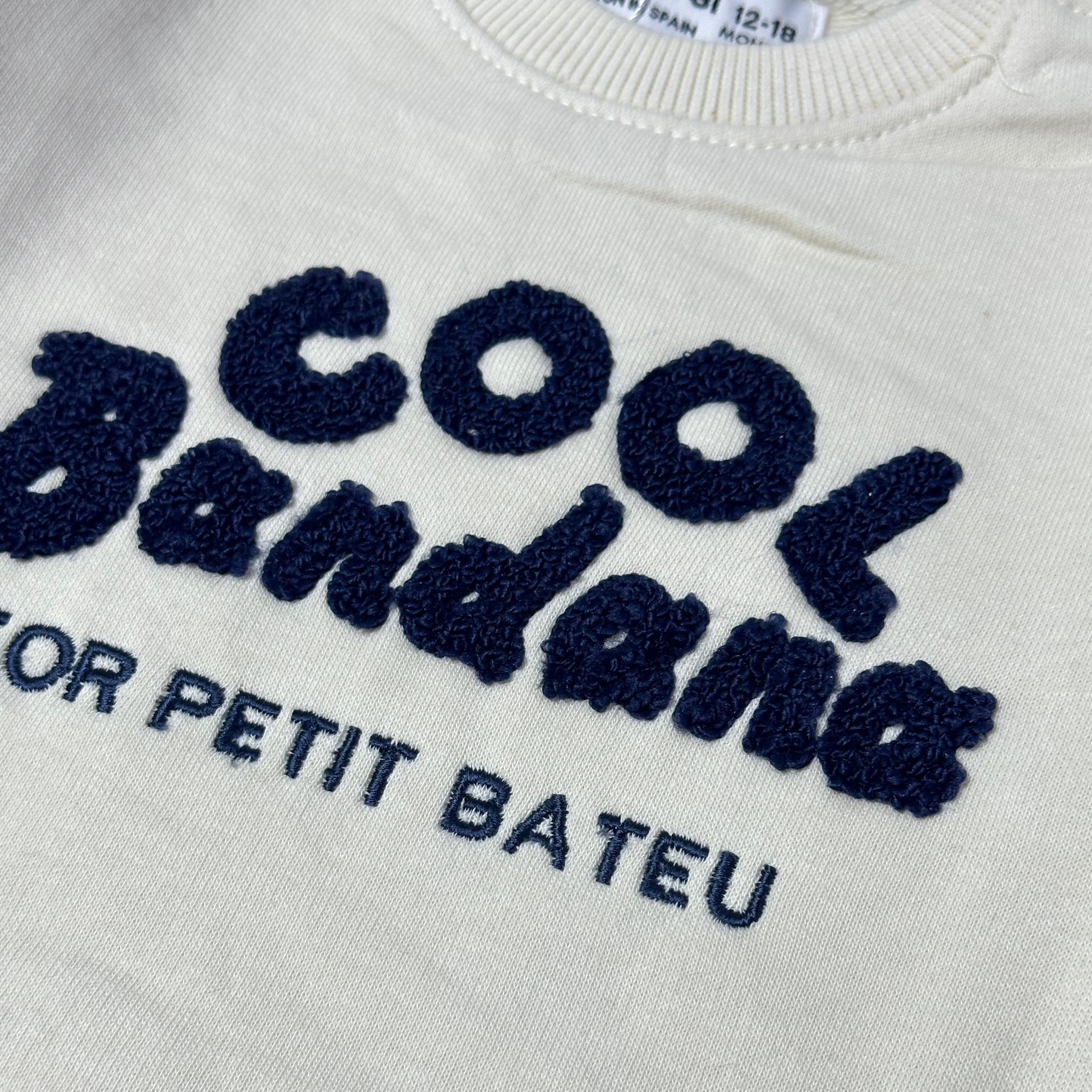 Cream Cool Terry Fabric Sweatshirt Secondary image