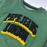 Green Pepe Jeans Terry Fabric Sweatshirt
