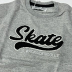 Hazel Grey Skate Terry Fabric Sweatshirt