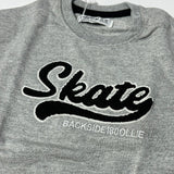 Hazel Grey Skate Terry Fabric Sweatshirt