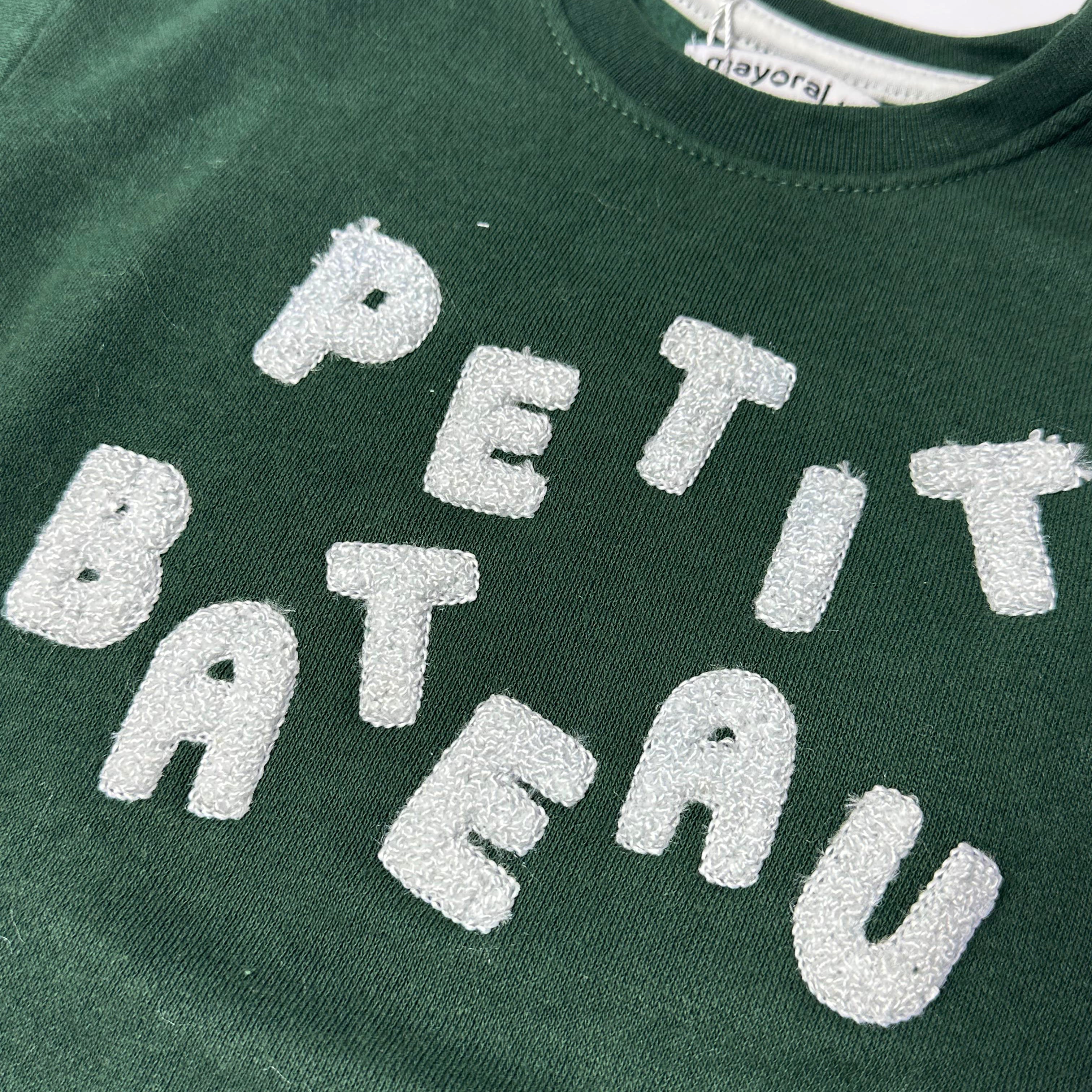 Green Petit Terry Fabric Sweatshirt Secondary image