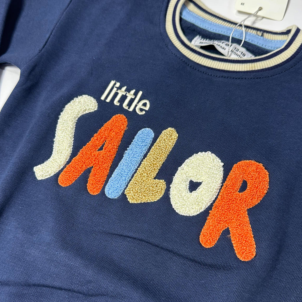 Blue Sailor Fleece Fabric Sweatshirt
