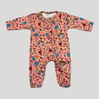 Pink Mix Things Print Romper For Winters