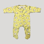 Yellow Sheep Print Romper For Winters