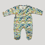Blue Unicorn Print Romper For Winters