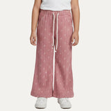 Pink Bow Printed Flapper For Girls