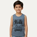 Blue Surf Legend Print Sando For Summers
