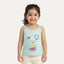 Blue Let's Play Print T-shirt Top For Girls