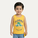 Yellow Florida Print Sando For Summers