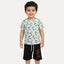 Sky Blue Snoopy Print Suit For Summers