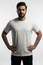 White Plain T-shirt For Men