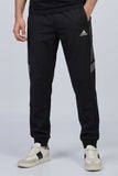 Black Dri-Fit Lines Trouser For Mens