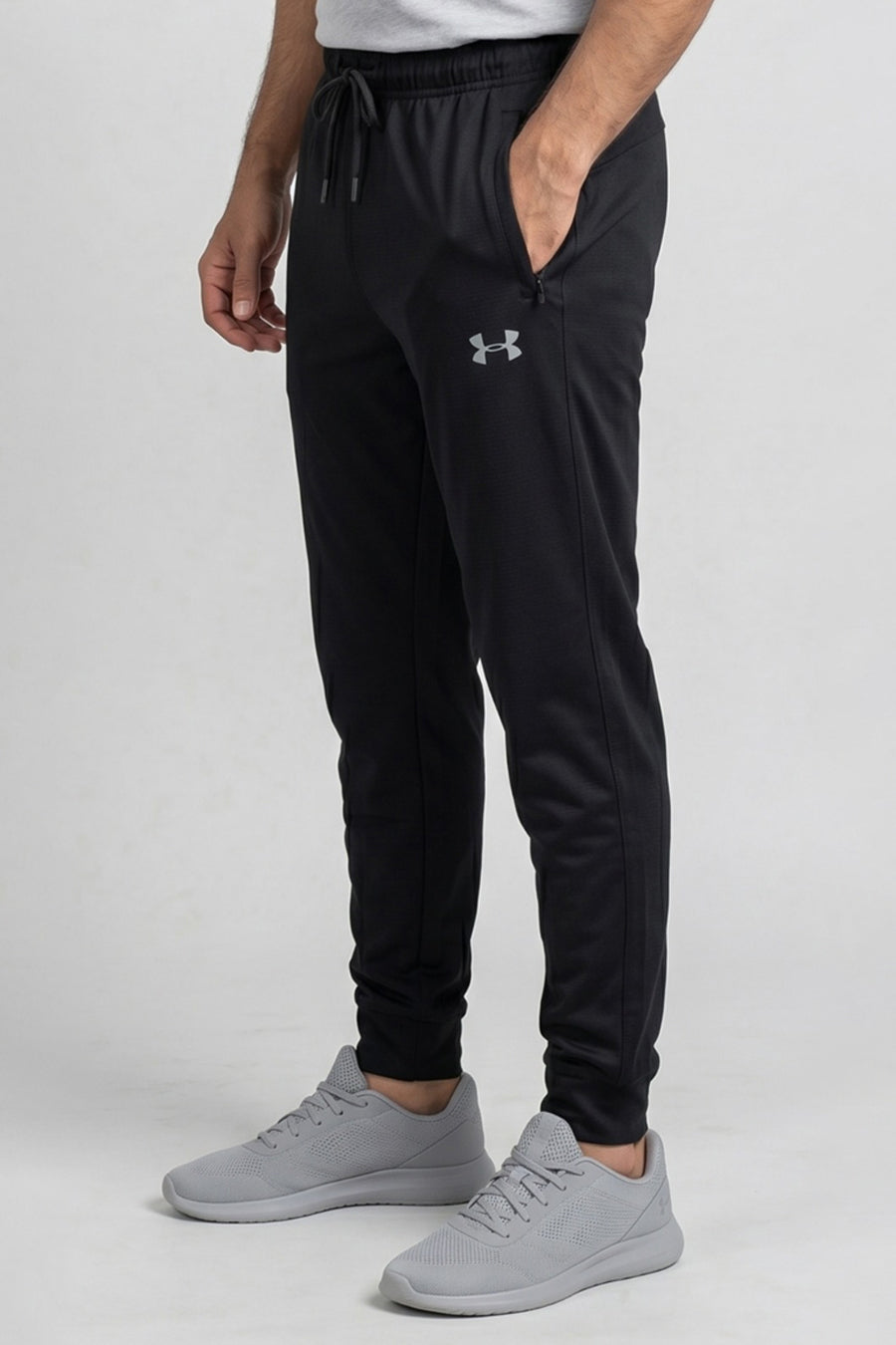 Black Dri-Fit Boxes Trouser For Mens