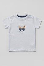 Blue Butterflies Print T-shirt Top For Girls
