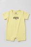 Yellow Reload Mickey Print Half Body Romper For Boys