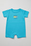 Blue Woops Print Half Body Romper For Boys