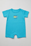 Blue Woops Print Half Body Romper For Boys