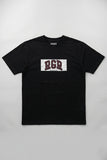 Black RGR Leaf Print T-Shirt For Men