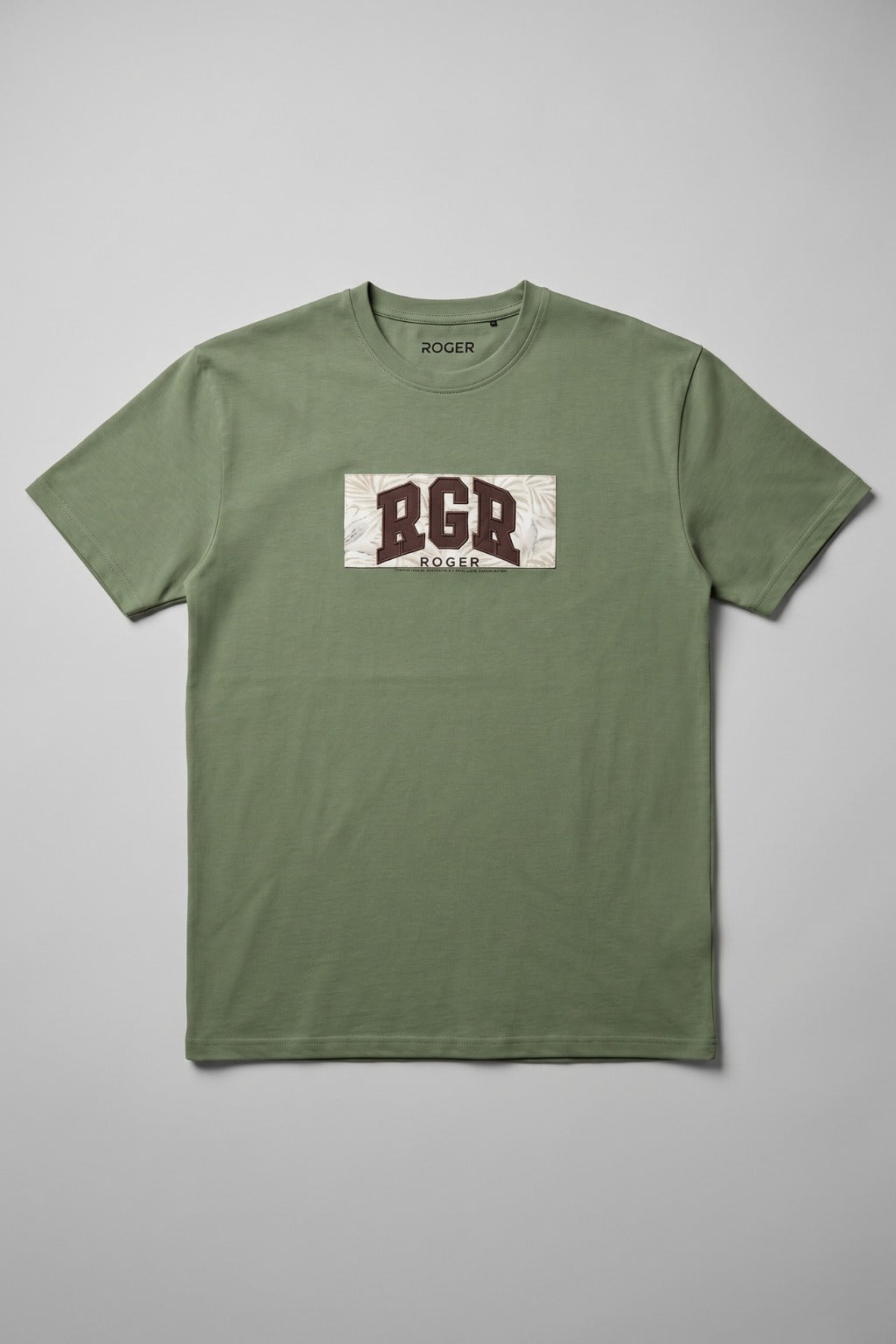 Olive Green RGR Print T-Shirt For Men