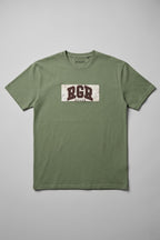 Olive Green RGR Print T-Shirt For Men