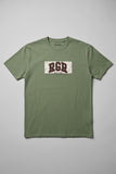 Olive Green RGR Print T-Shirt For Men