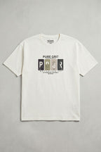 White ROGR Print Polo For Mens
