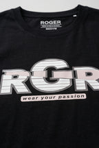 Black RGR Print T-Shirt For Women