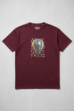 Dark Purple Air Balloon Print T-Shirt For Women