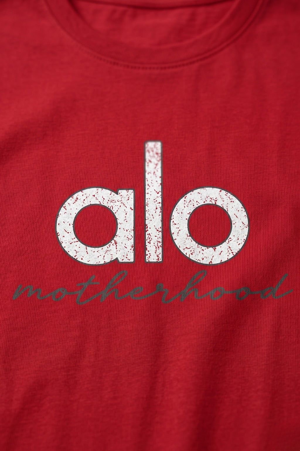 Red ALO Print T-Shirt For Women