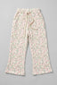 White With Pink Flowers Print Flapper For Girls