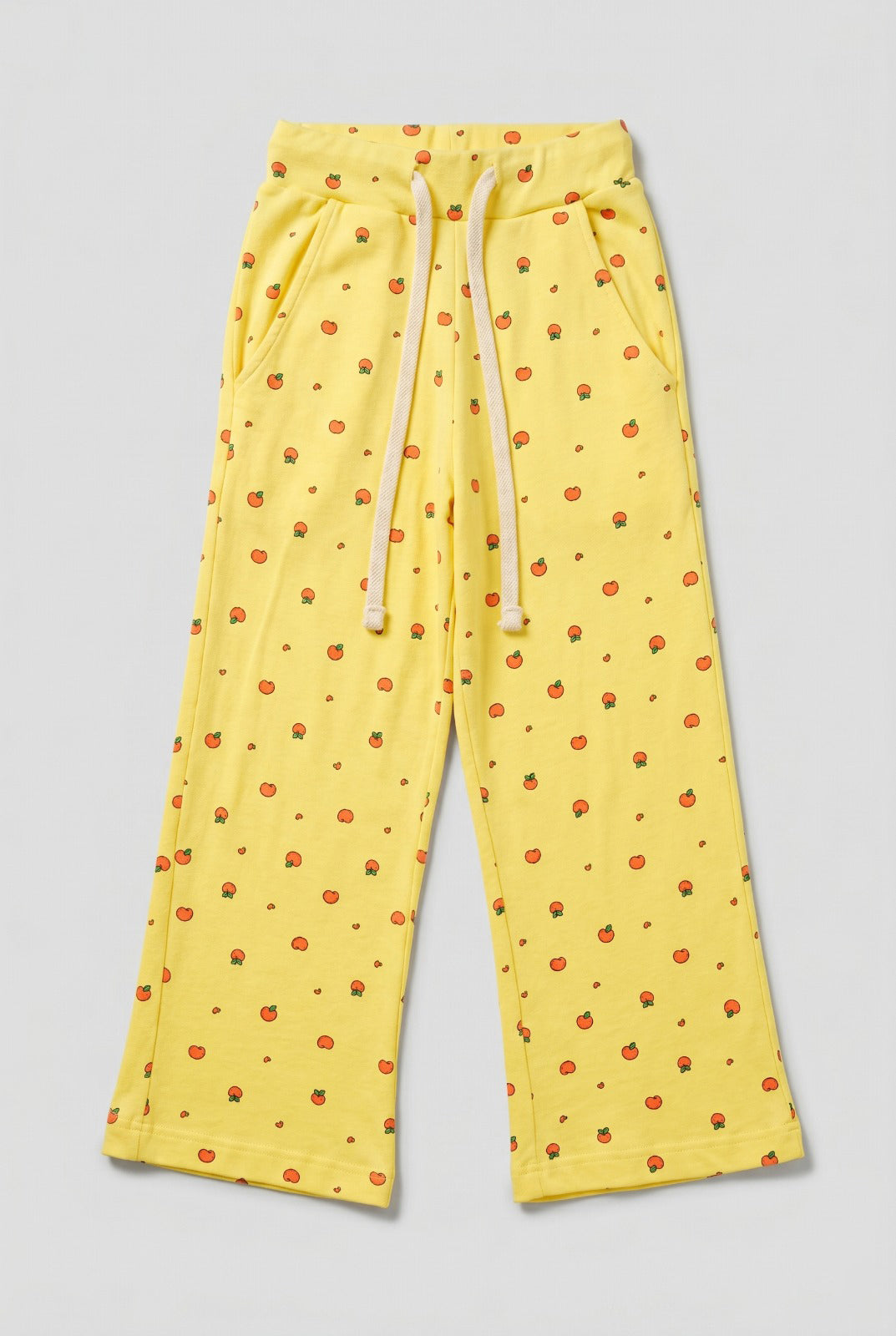 Yellow Apple Print Flapper For Girls Main image