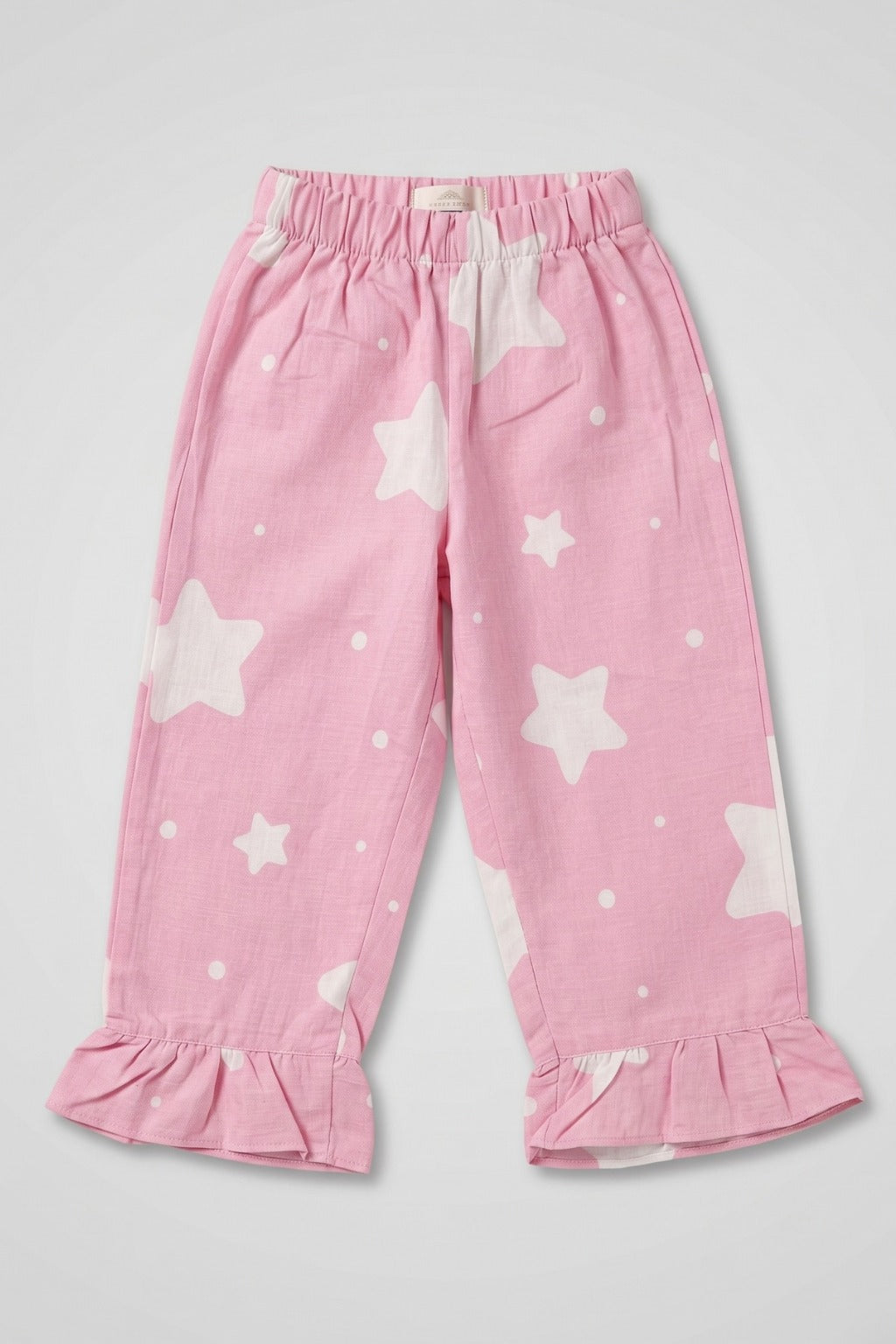 Pink Star Print Flapper For Girls