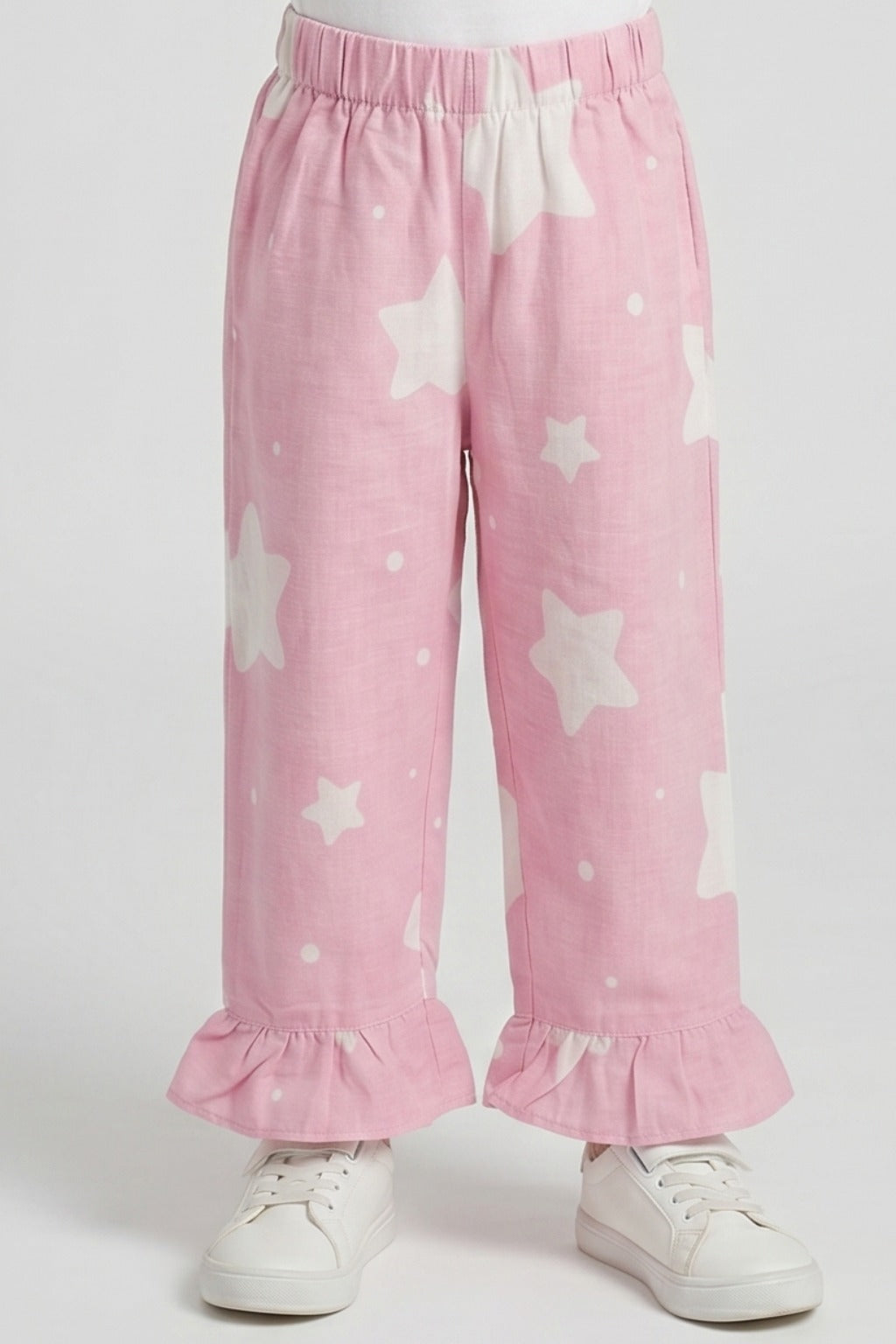 Pink Star Print Flapper For Girls Secondary image