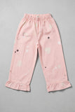 Pink Heart Star Print Flapper For Girls