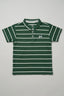 Green WIth White Stripes Polo For Boys
