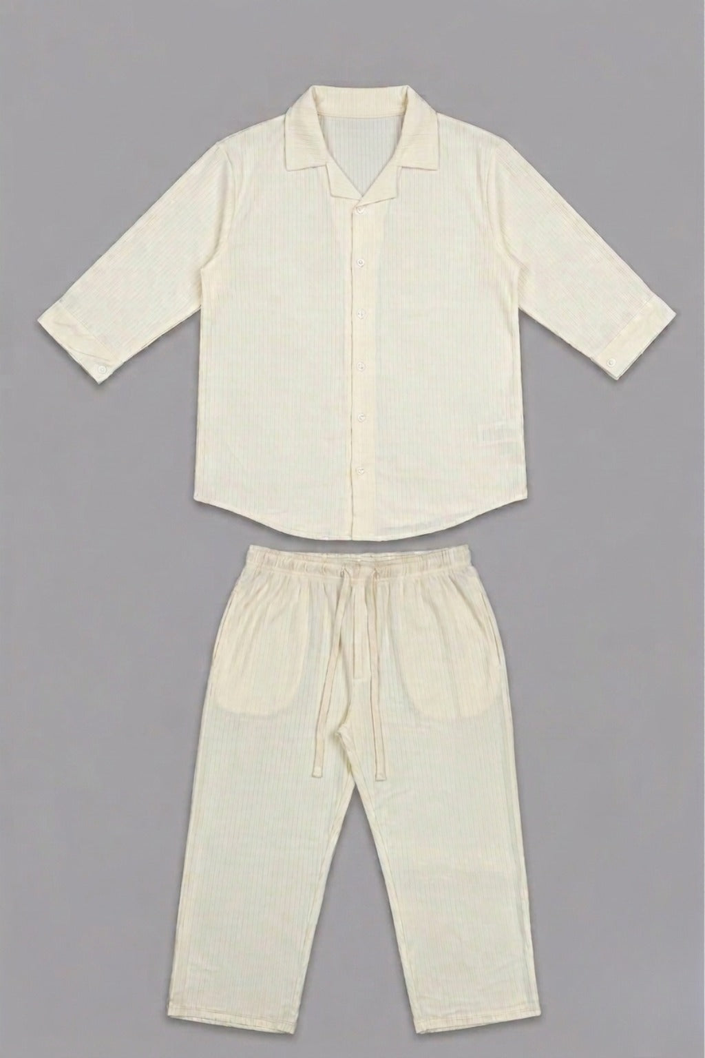 Skin Co-ord Ribbed Fabric Suit For Women Main image