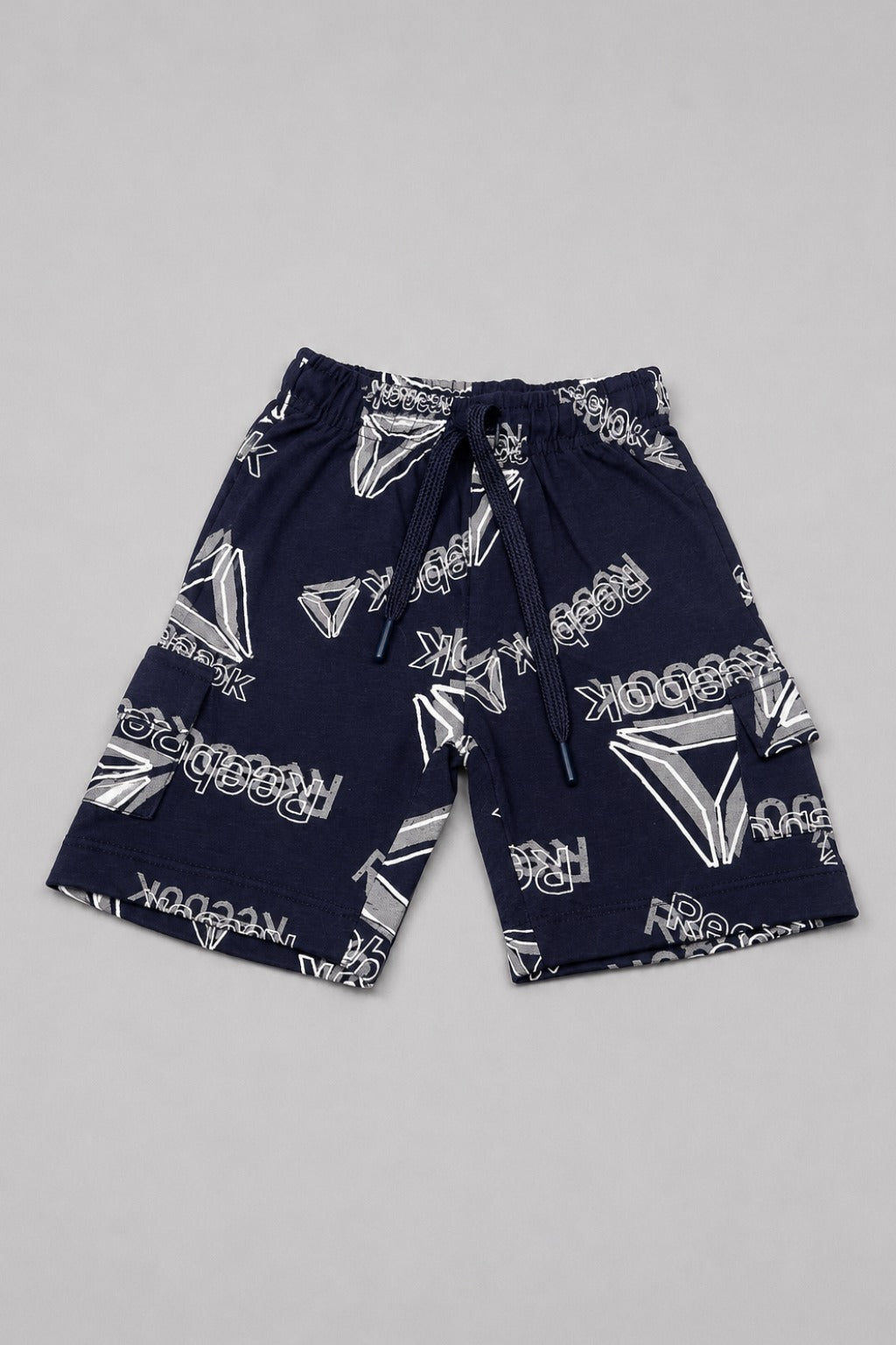 Blue Print Jersy Fabric Shorts