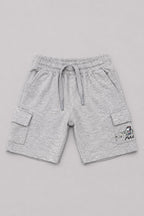 Hazel Grey Double Pocket Jersy Fabric Shorts