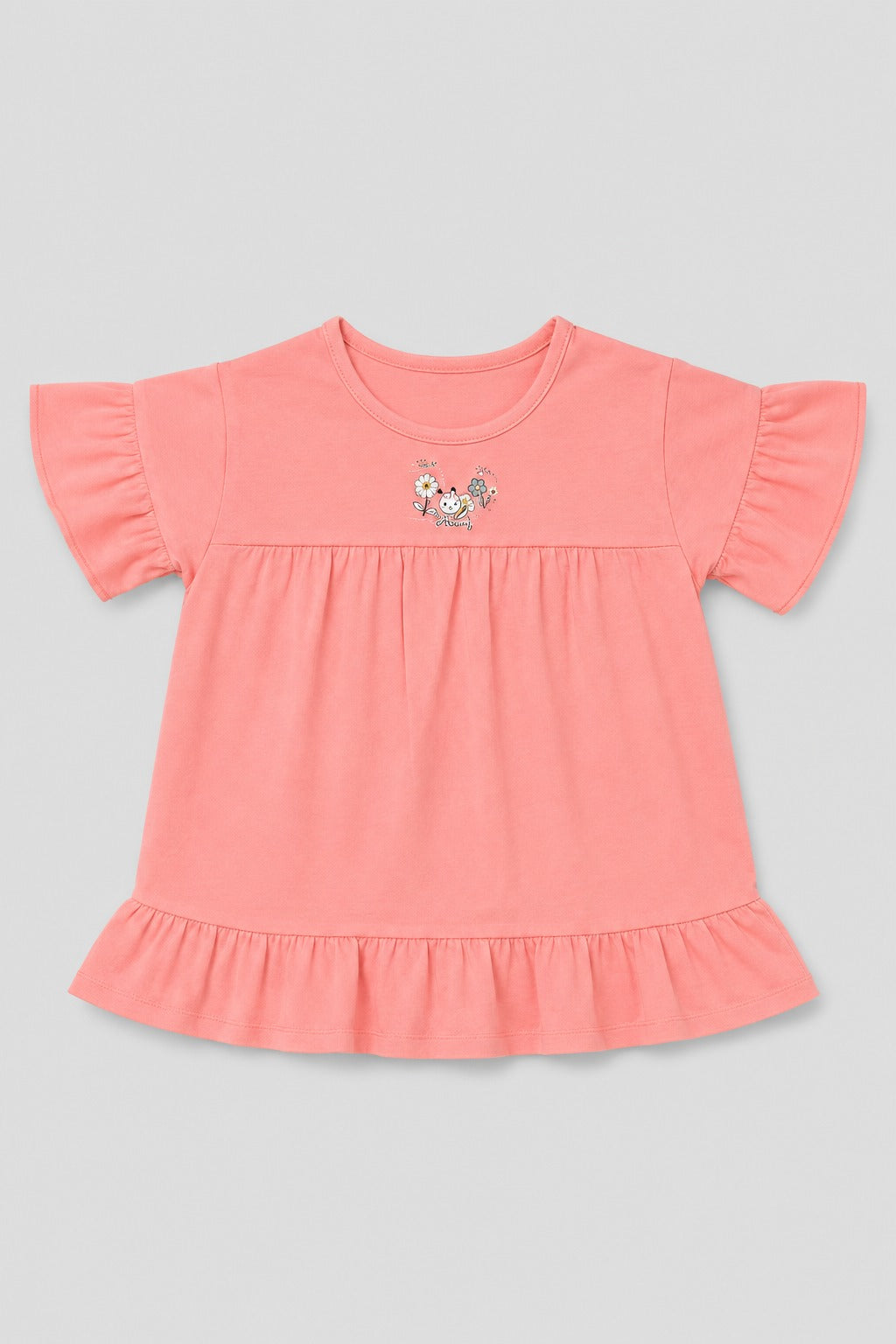 Pink Flowers T-shirt Top
