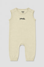 Cream & White Stripes Full Body Romper