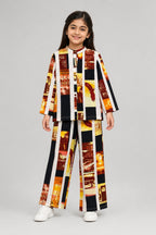 Multi Motel Print Co-Ord Linen Fabric Suit