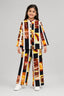 Multi Motel Print Co-Ord Linen Fabric Suit