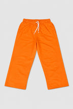 Orange Plain Jersy Fabric Pajama